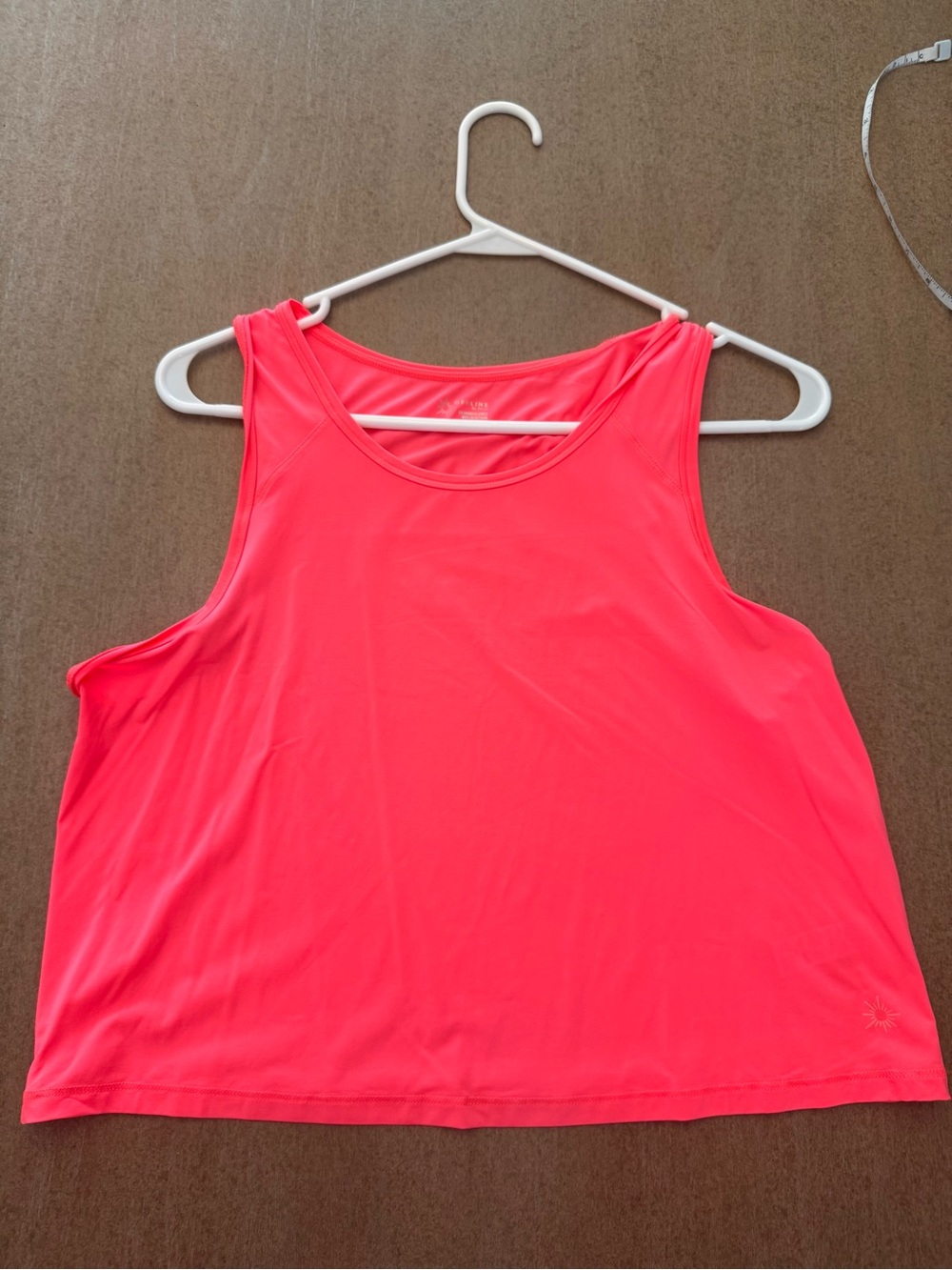 aerie Neon Coral Racerback Tank Top